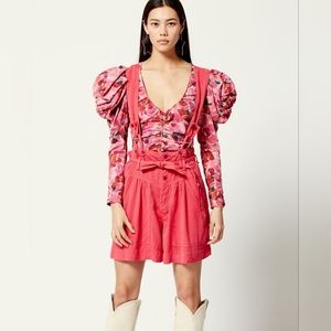 9. NWT ISABEL MARANT FLINK SHORTS IN RASPBERRY